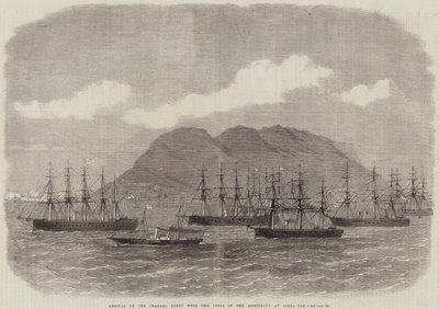 Ankunft der Kanalflotte mit den Lords der Admiralität in Gibraltar von Edwin Weedon